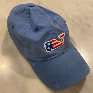 Vineyard Vines Blue Hat Whale American Flag